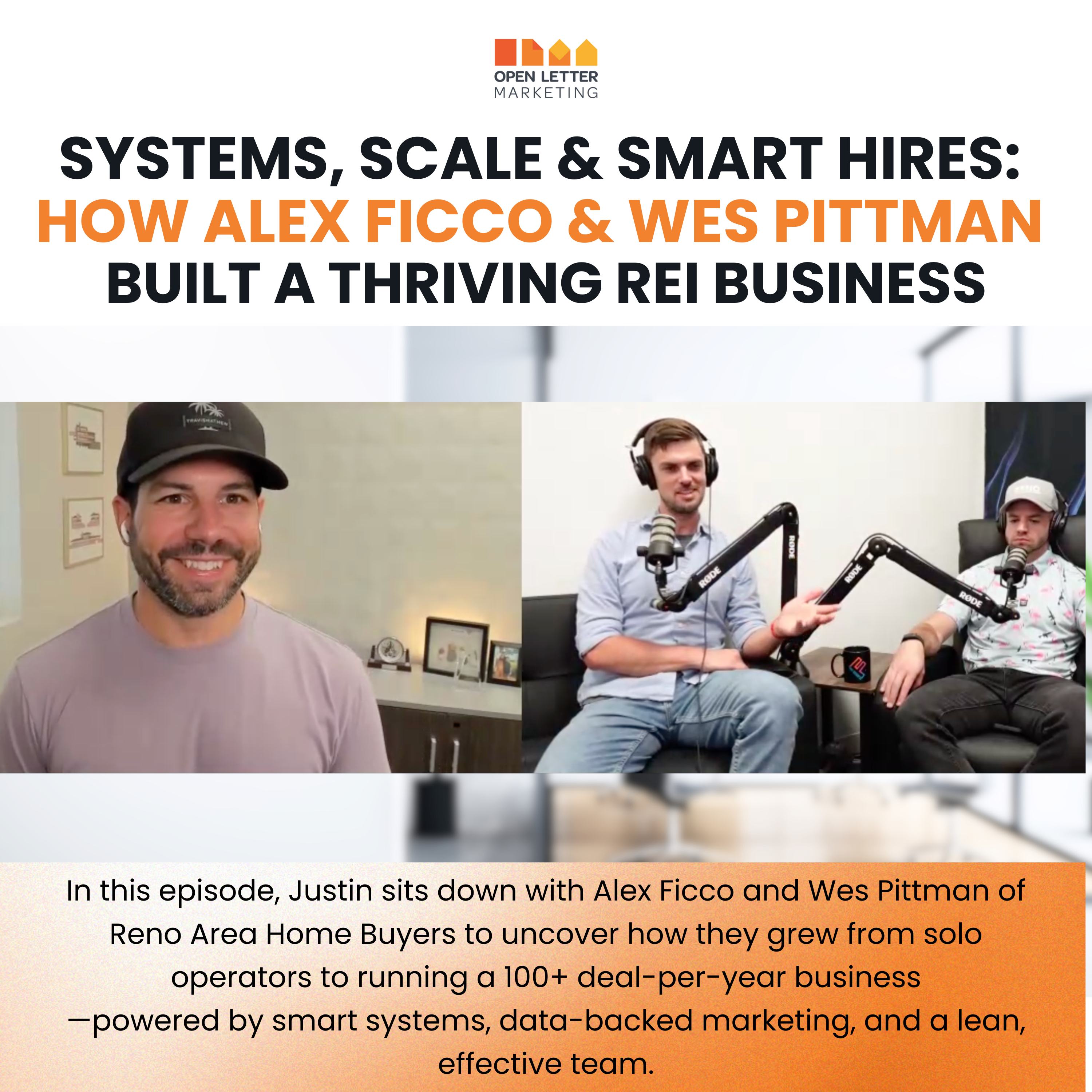 Systems, Scale and Smart Hires – How Alex Ficco and Wes Pittman Built a Thriving REI Business